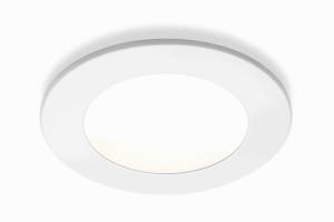 LED, Tablette lumineuse Kit Smooth - 2 spots à encastrer coloris Blanc mat + câblage + convertisseur ZE1068086 LUISINA